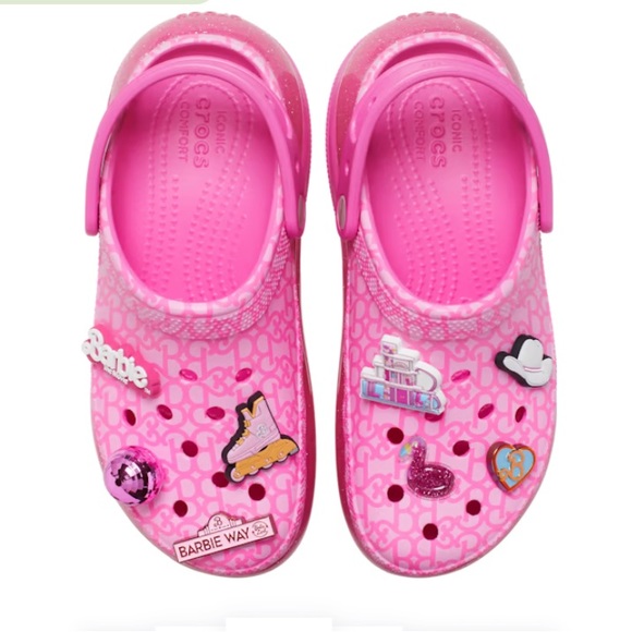 Barbie The Movie Mega Crush Platform Clogs Size 9 NWT - Picture 2 of 3